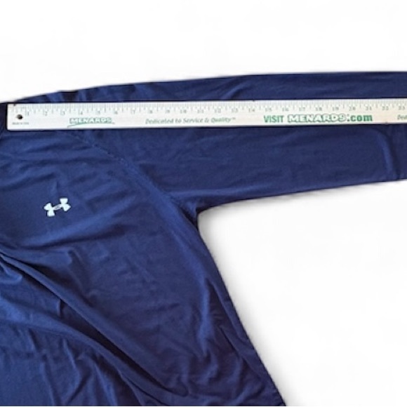 UNDER ARMOUR  Men's Large Dark Blue Long Sleeve Tee - Picture 5 of 6